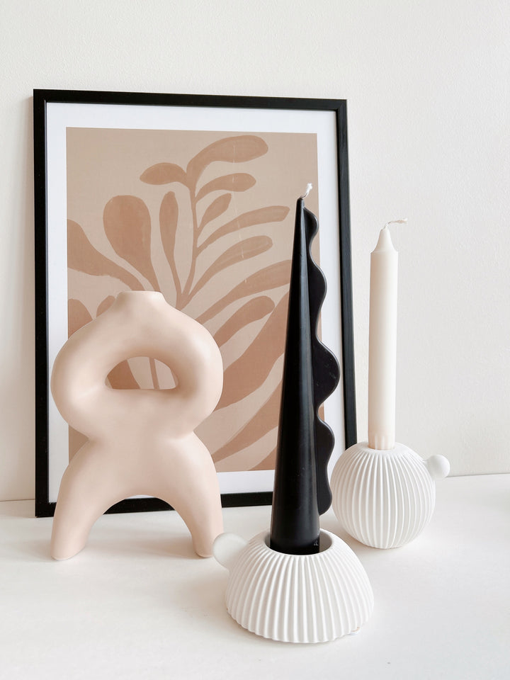 LatteMuse: Abstract Humanesque Porcelain Art Vase