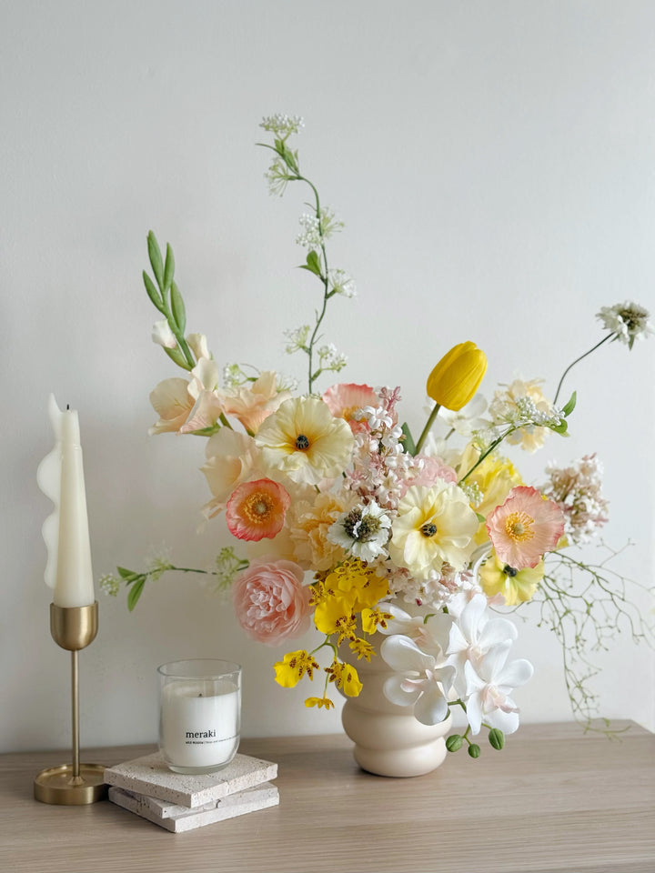 Sunlit Coral Reverie In The Vase (1-sided)