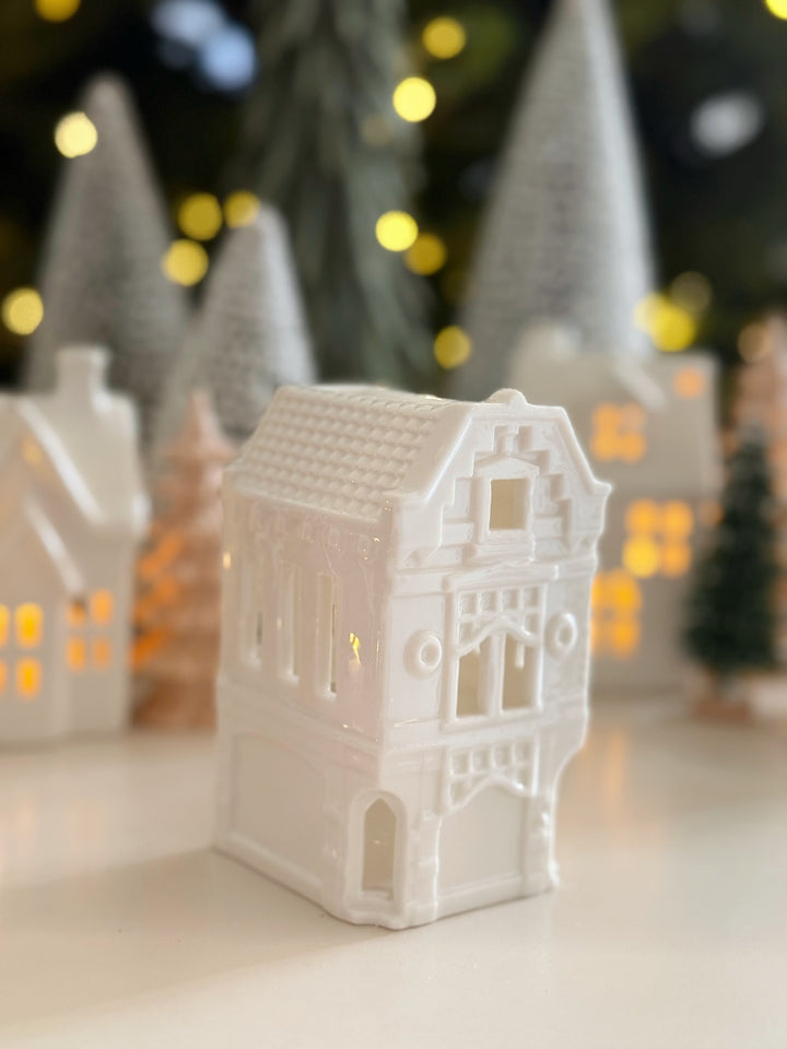 Twinkle Lane Porcelain Tealight House Collection (5 options)