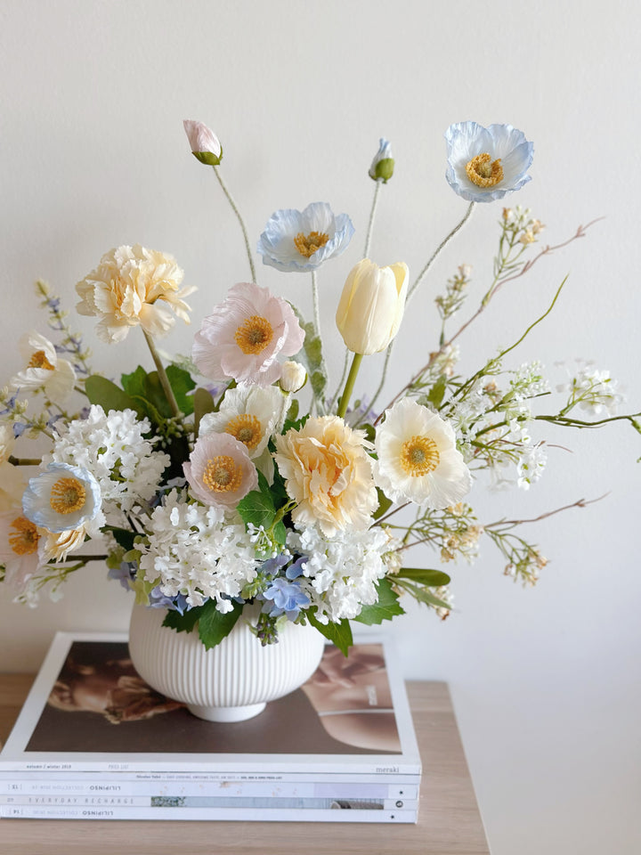 Serene Pastel Blossoms In The Pot (1 sided)