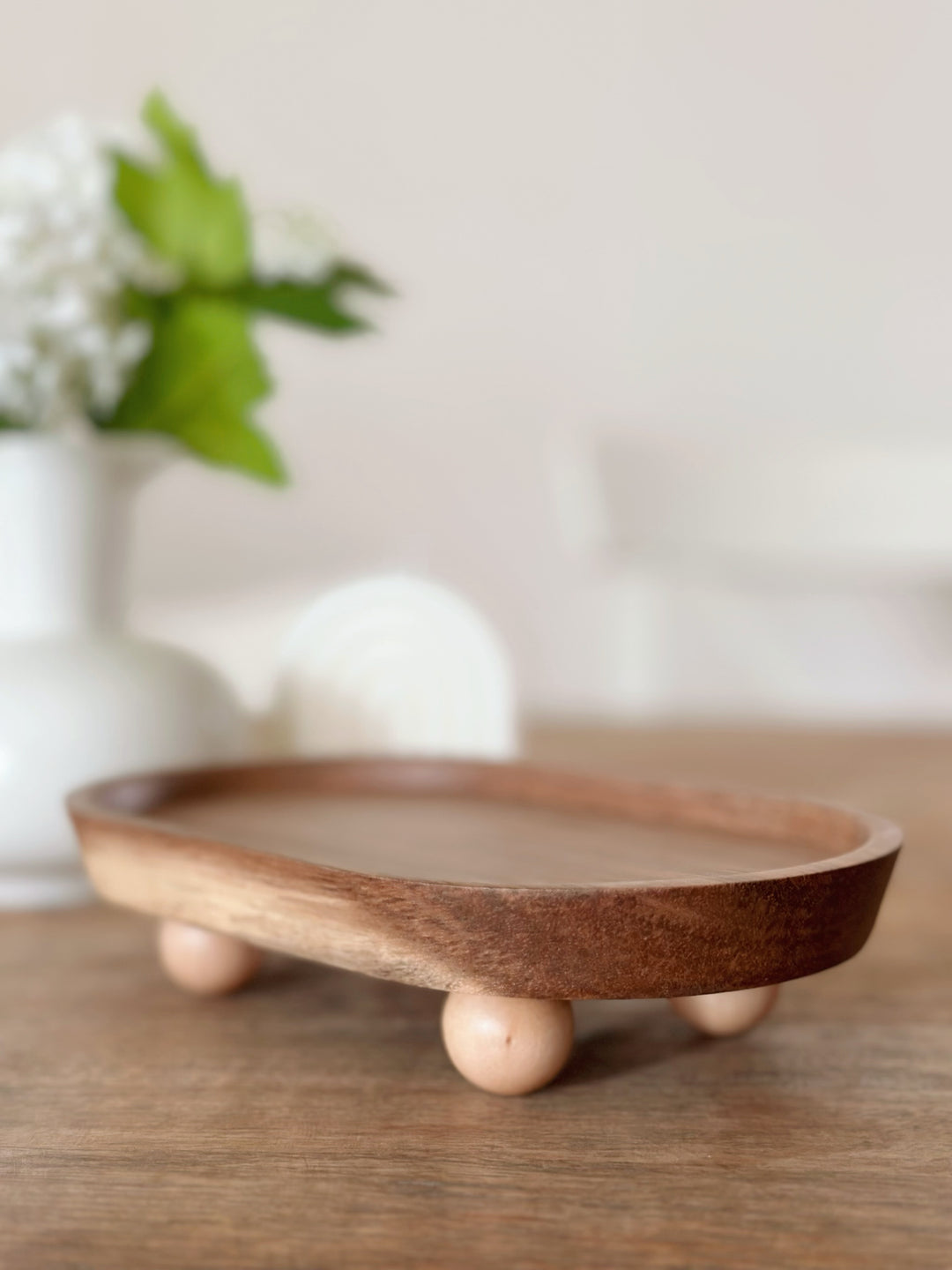 Rustic Podium Acacia Tray