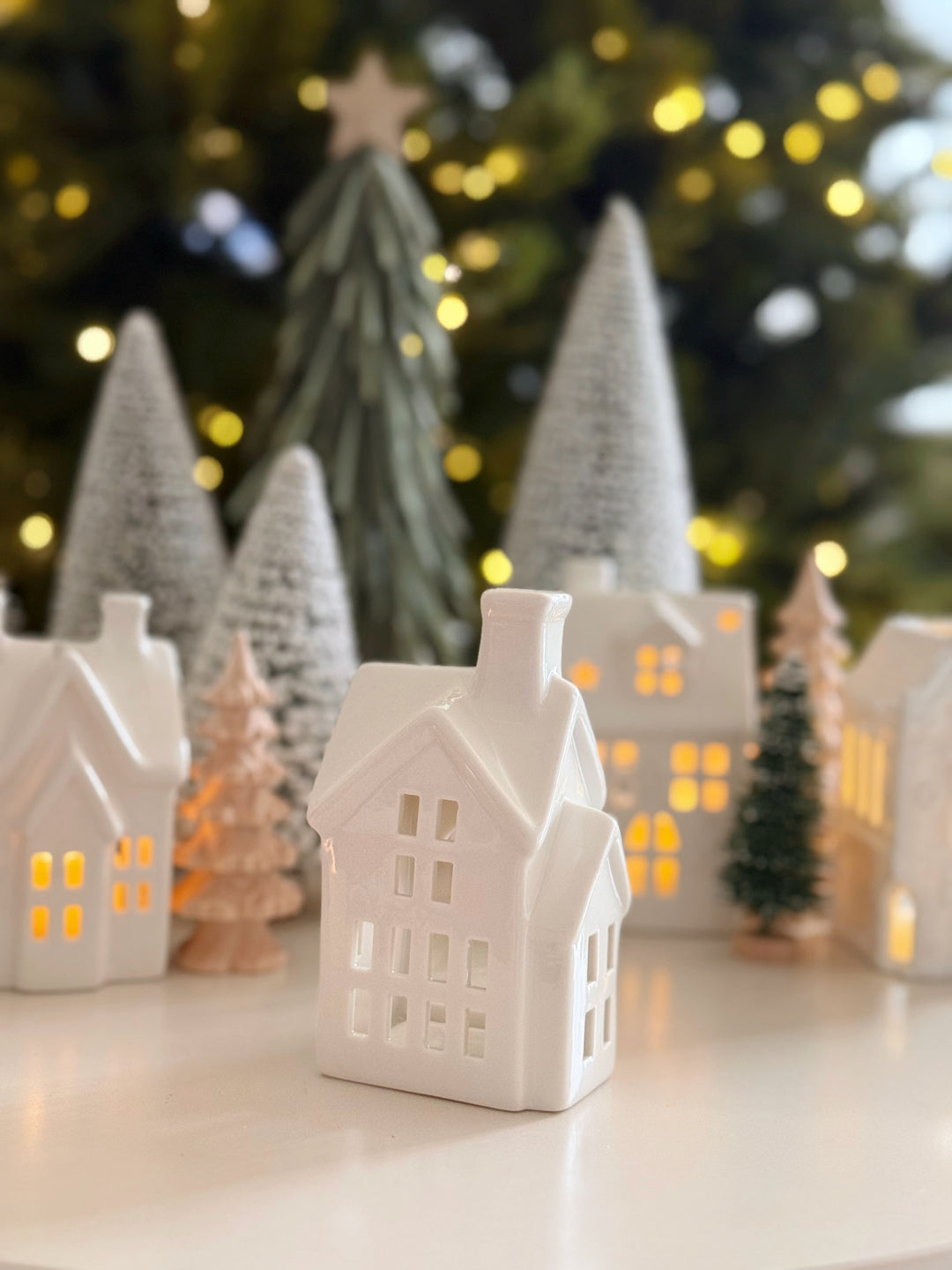 Twinkle Lane Porcelain Tealight House Collection (5 options)