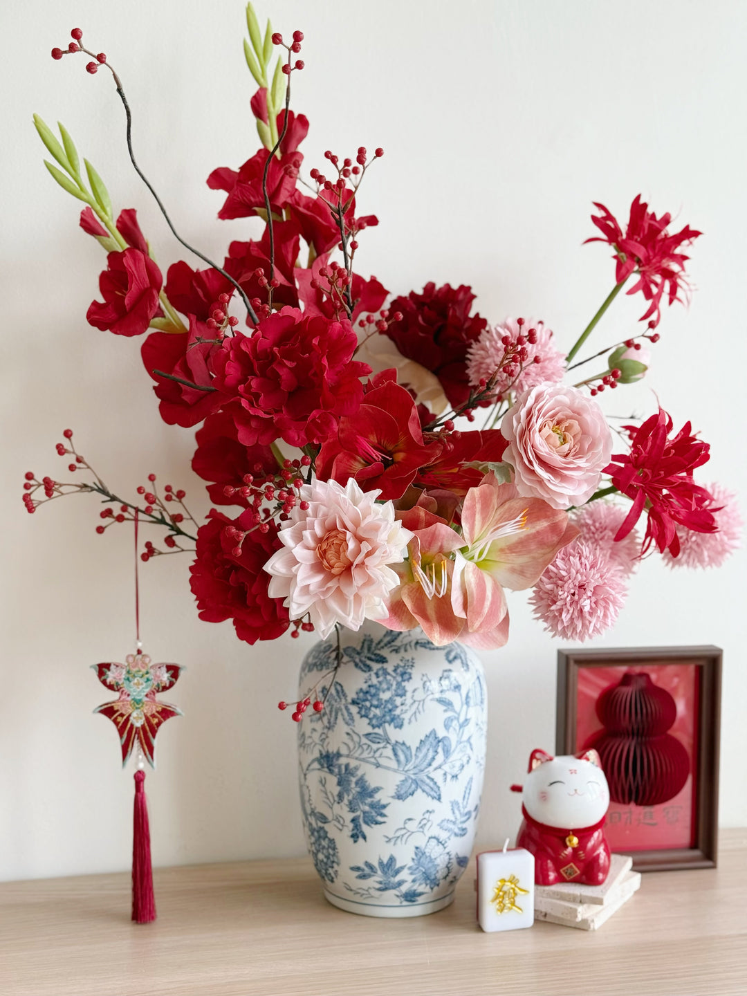 富贵吉祥 Noble Blessings Floral In The Vase (1-sided)