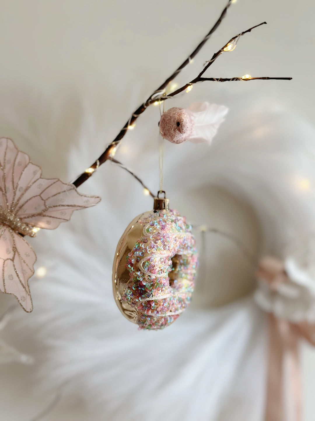 Sparkling Sugar Donut Ornament