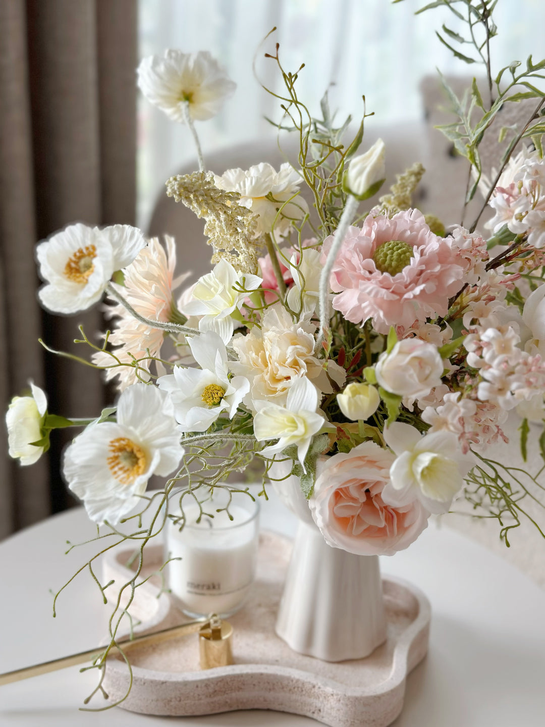 Whispering Petals In Vase (2-sided)