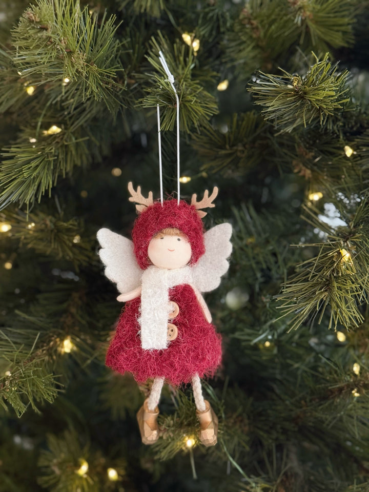 Reindeer Angel Ornament (2 colours)