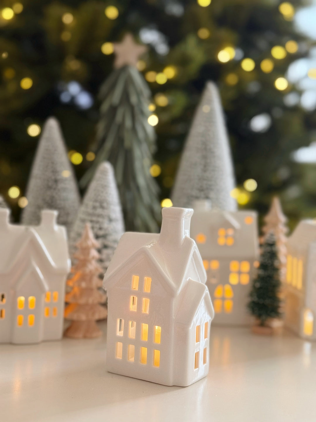 Twinkle Lane Porcelain Tealight House Collection (5 options)