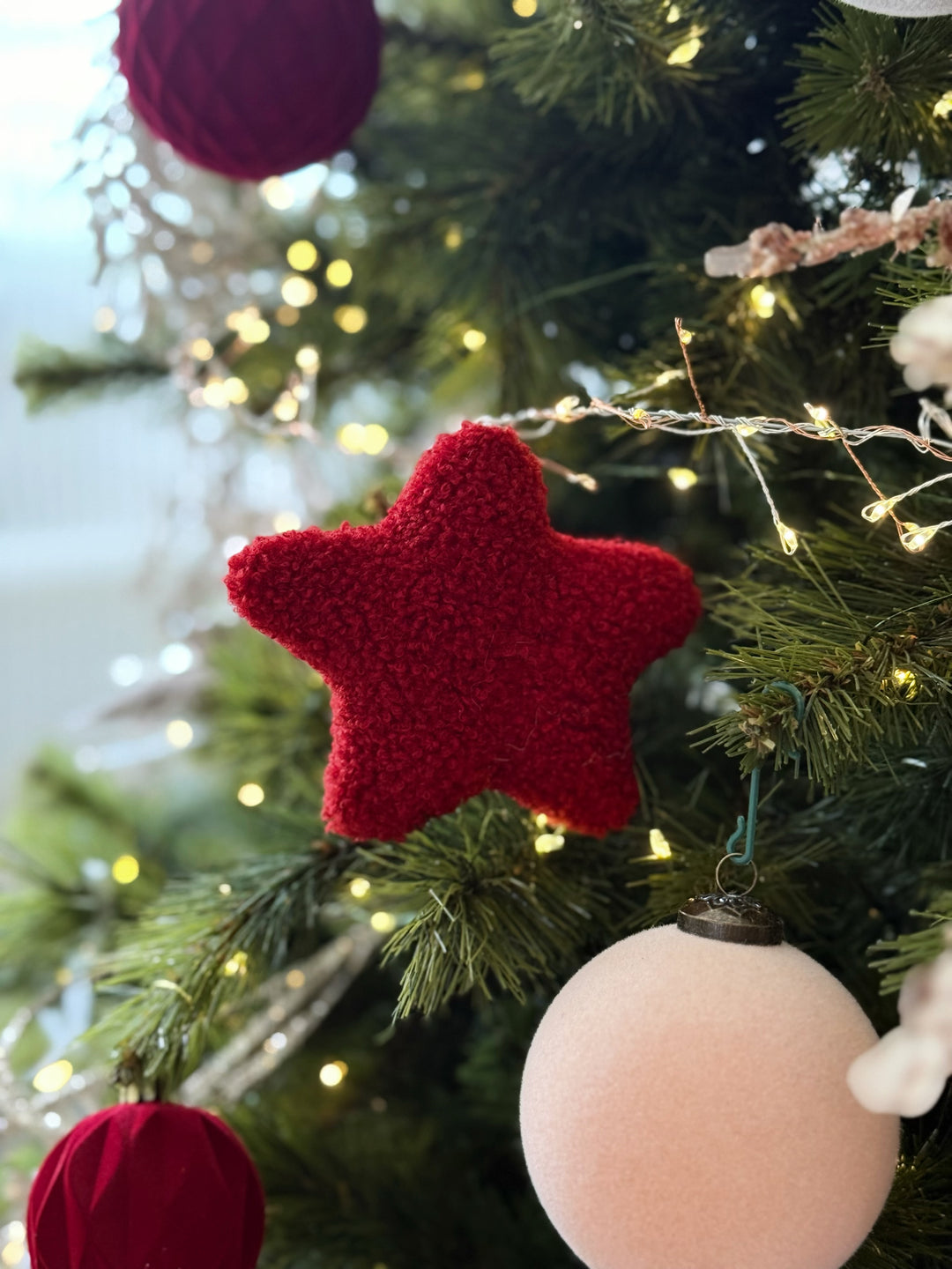 Noël Teddy Star Ornament Set (Set of 2)