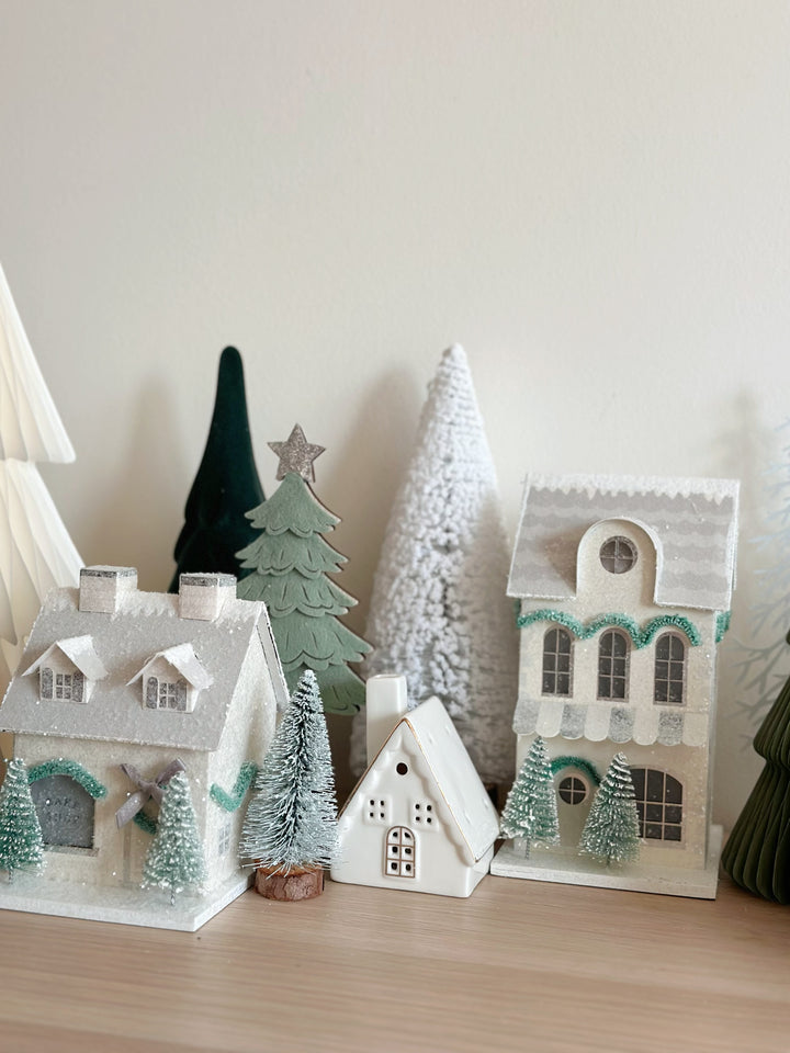 PRE-ORDER (1-6 Nov): Snow-Kissed Winter Wonderland Bristle Tree Set (set of 4)