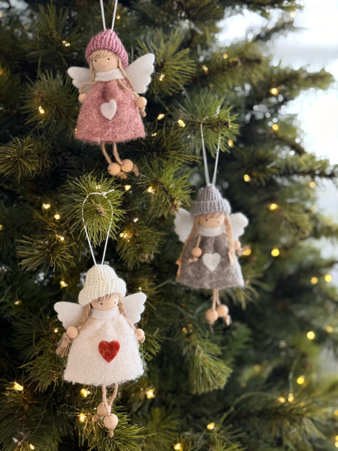 PRE-ORDER (23-28 Oct): Sweetheart Knit Hat Angel Hanging Ornament (3 colours)