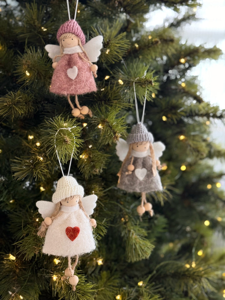 PRE-ORDER (23-28 Oct): Sweetheart Knit Hat Angel Hanging Ornament (3 colours)
