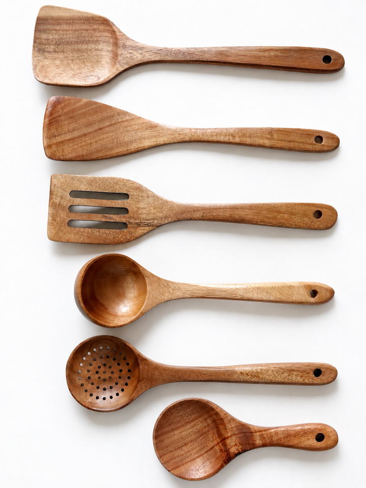 Teakwood Kitchen Utensil Collection (6 options)
