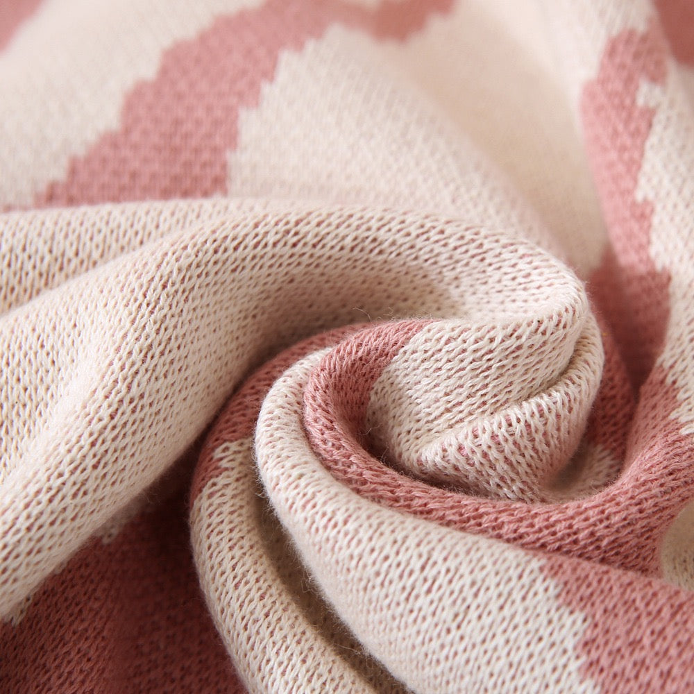 Dusty Blush Botanica Throw