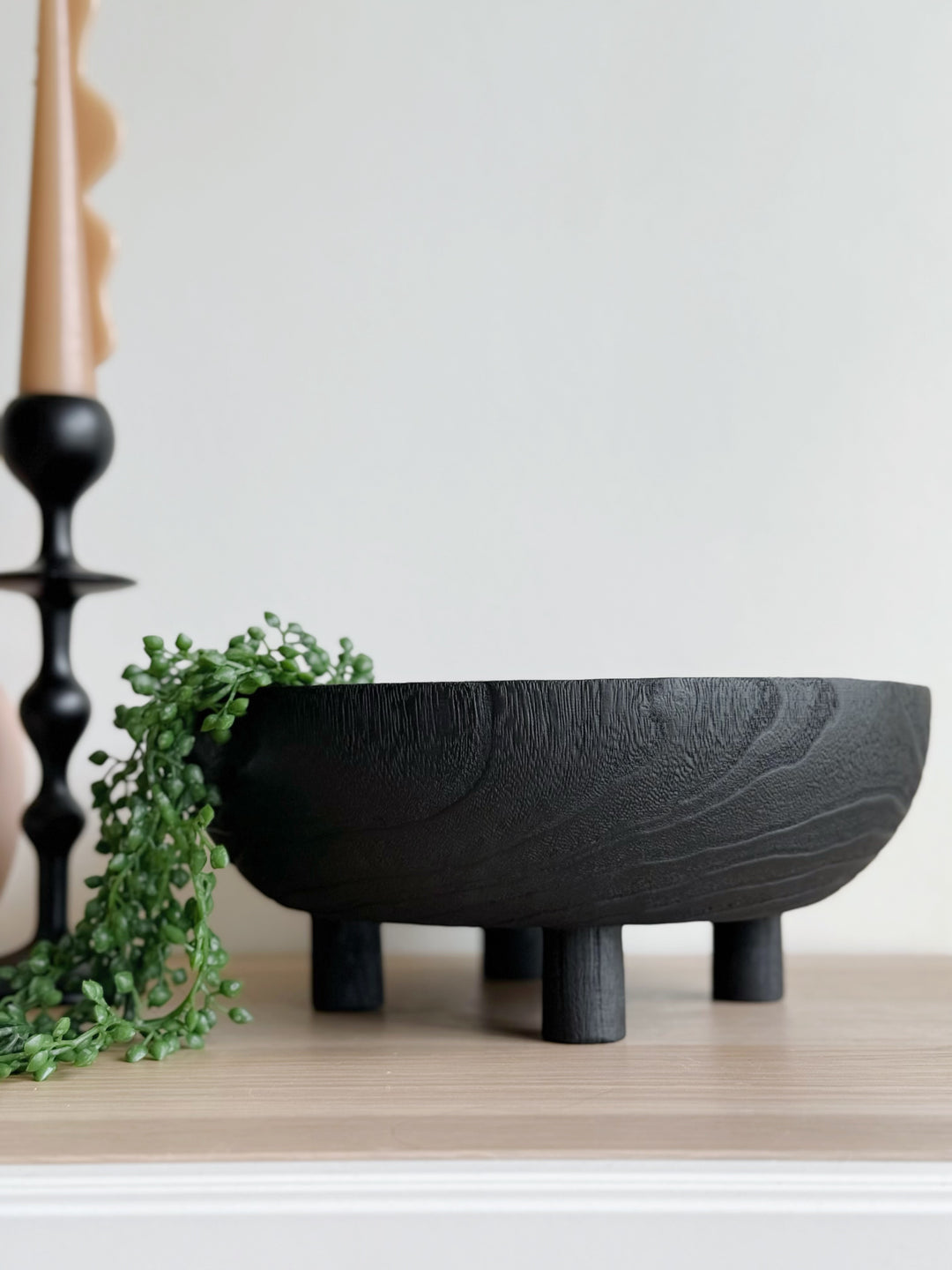 Charred Grove Pedestal Bowl