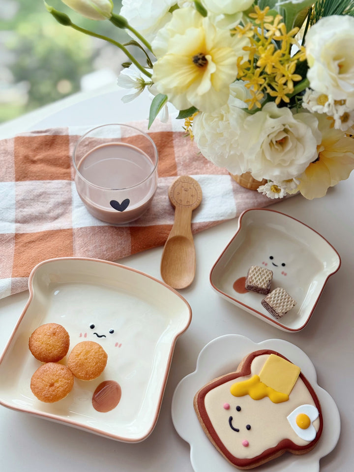Happy Toast Plates (2 Sizes)
