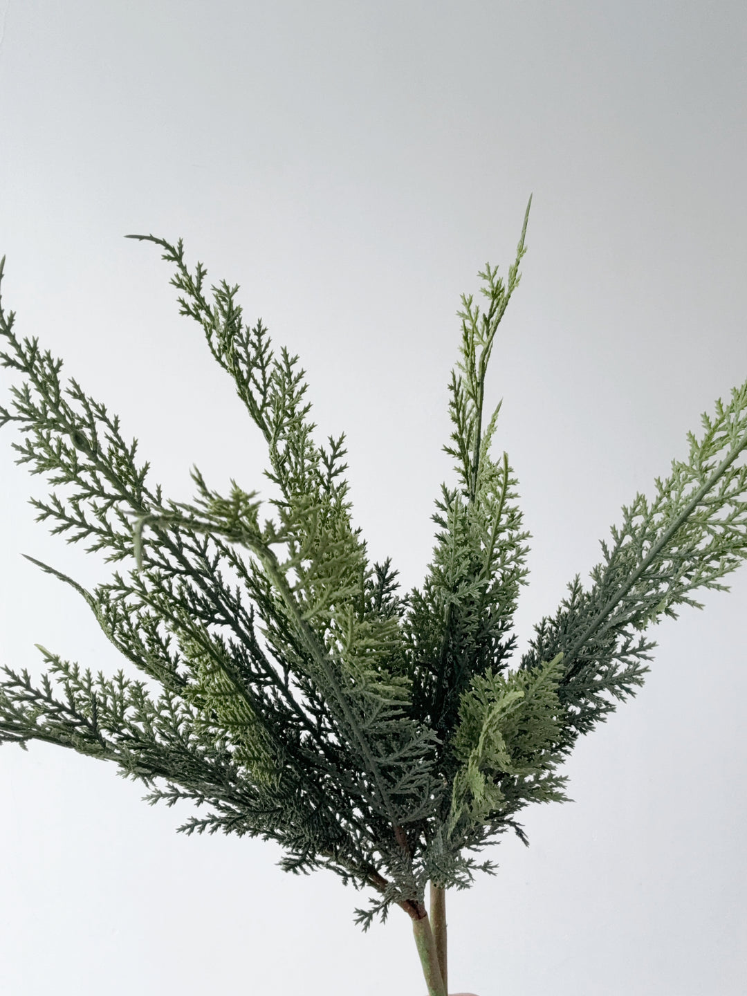 Real-Touch Flat Juniper Cypress Faux Branch