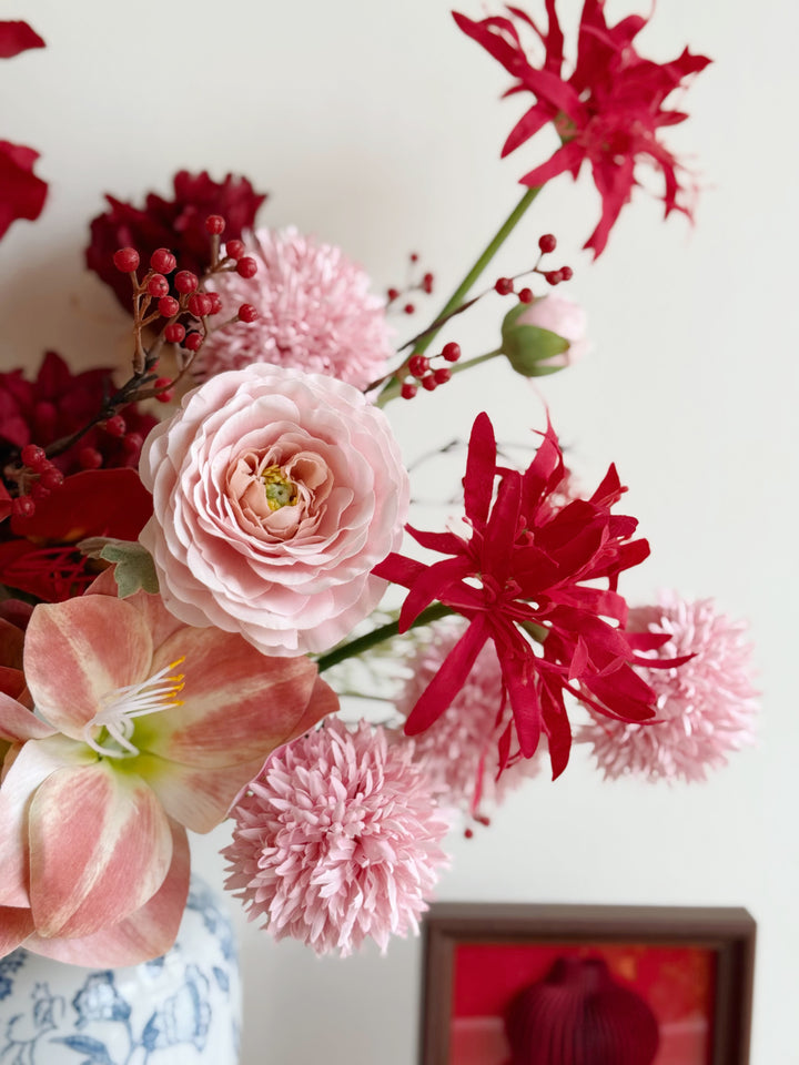 富贵吉祥 Noble Blessings Floral In The Vase (1-sided)