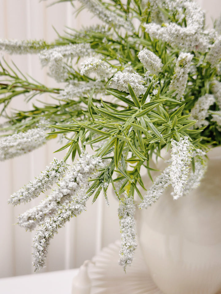 Faux White Lavender Flowers