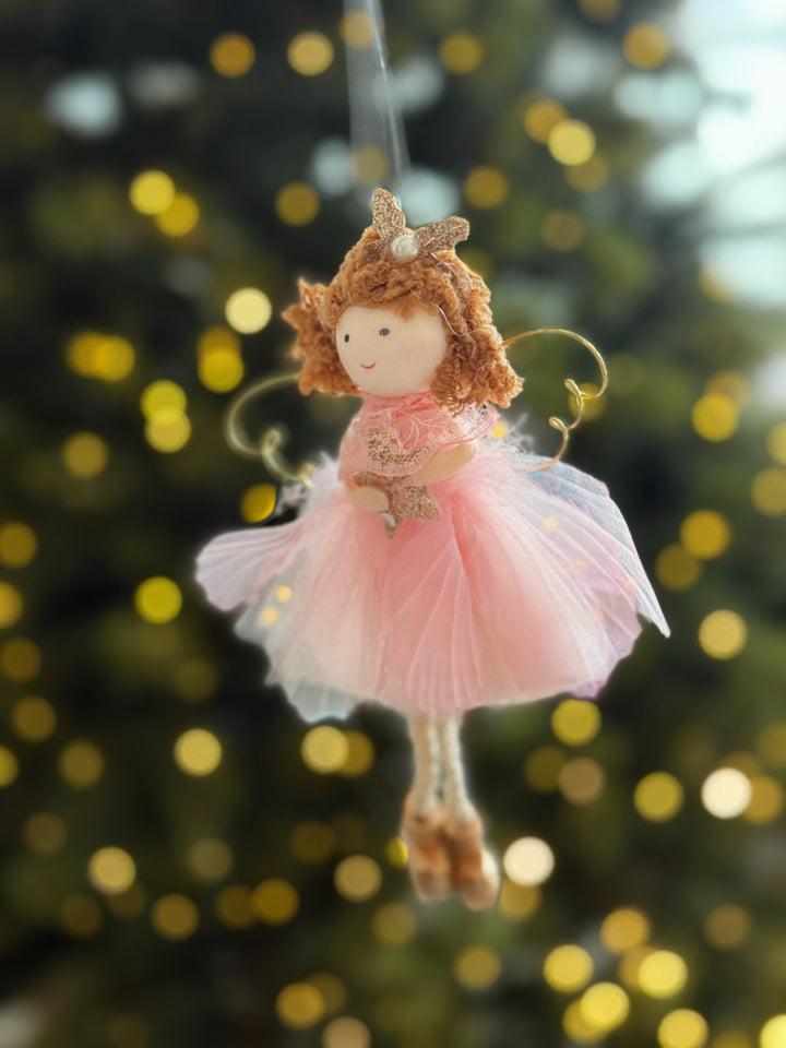 Blush Star Fairy Hanging Ornament
