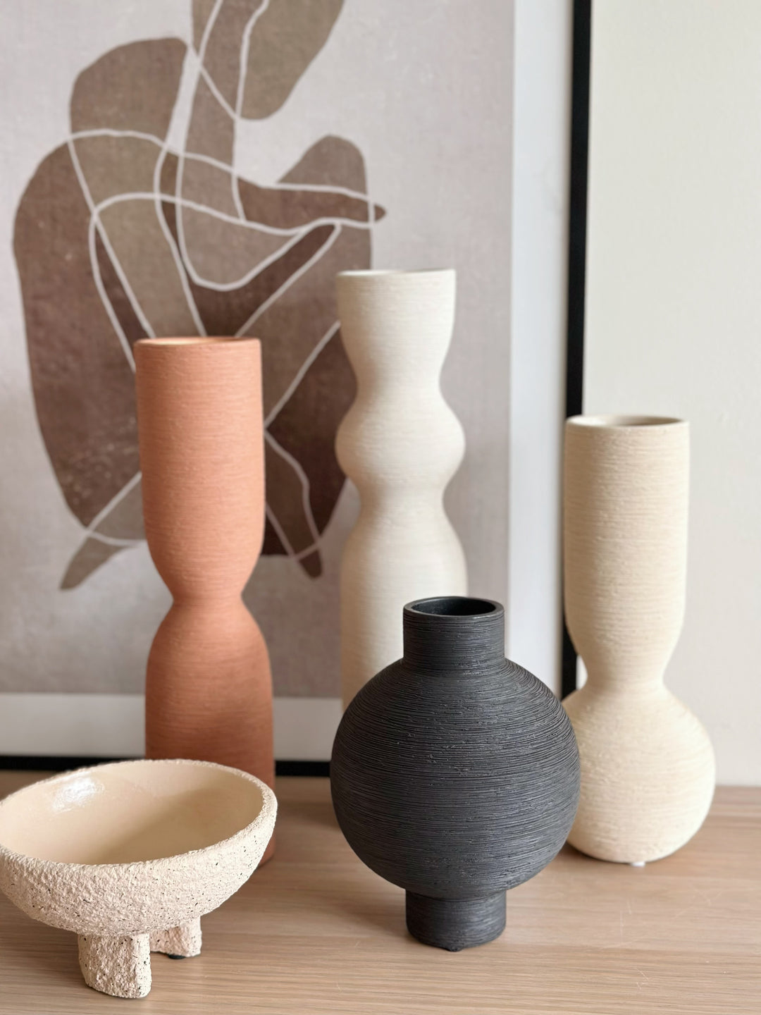 Ivory Trace Tall Vase