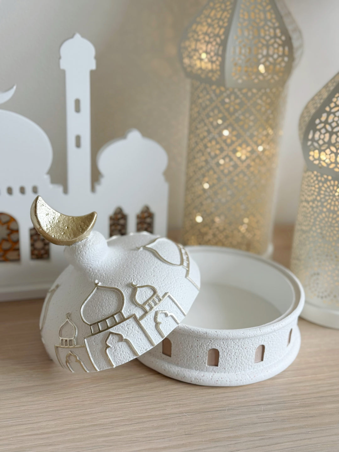 Golden Crescent Keepsake Box