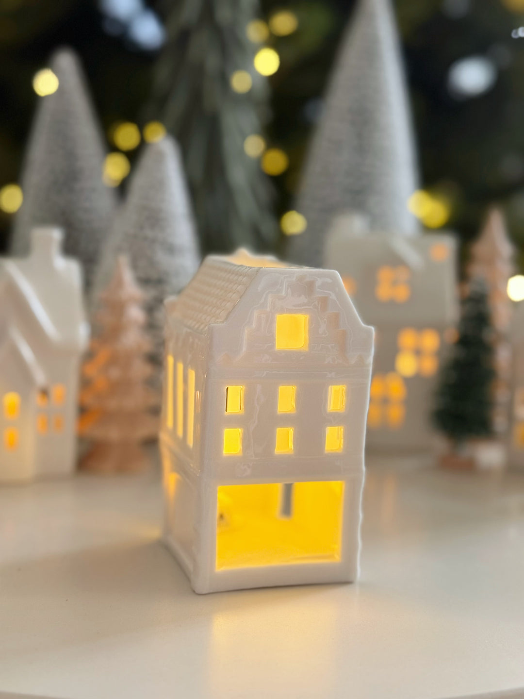 Twinkle Lane Porcelain Tealight House Collection (5 options)