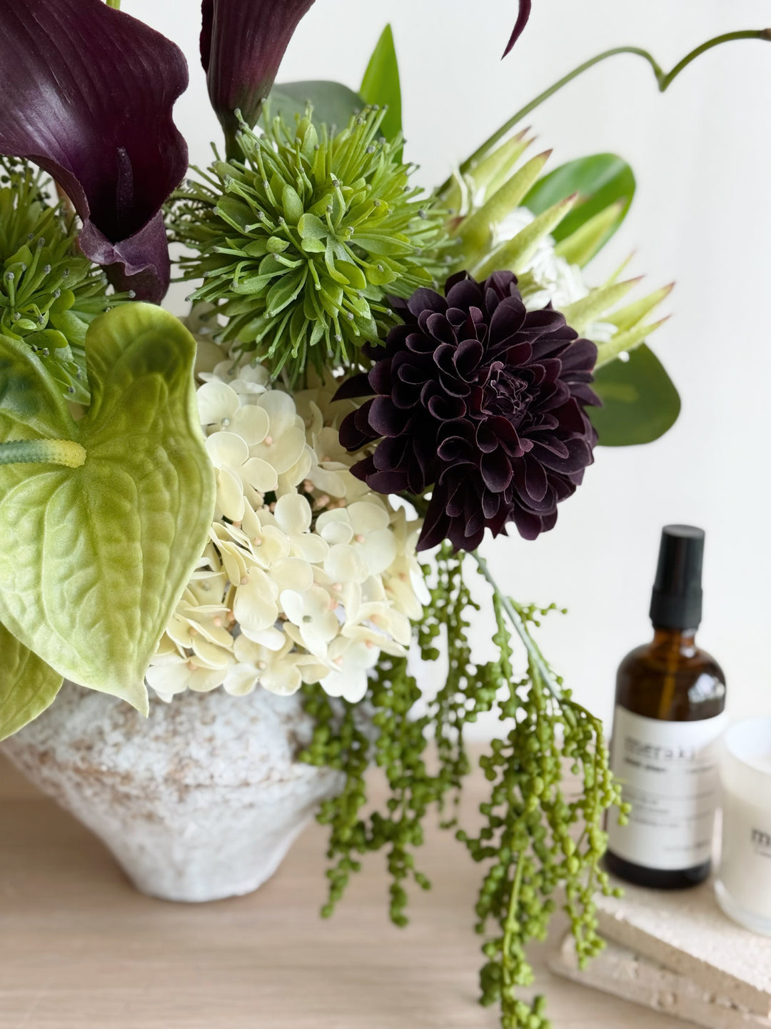 Midnight Verdure Cascade In The Vase (1-sided)
