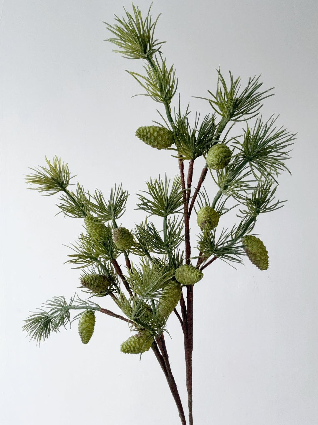 Pine Cone Faux Branch
