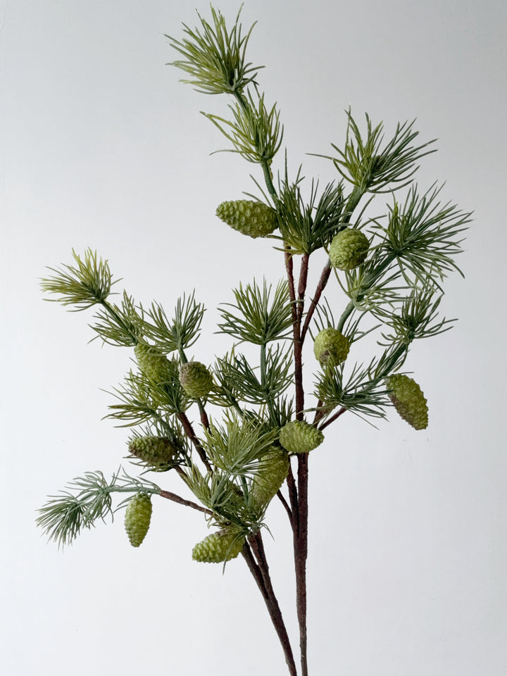 Pine Cone Faux Branch