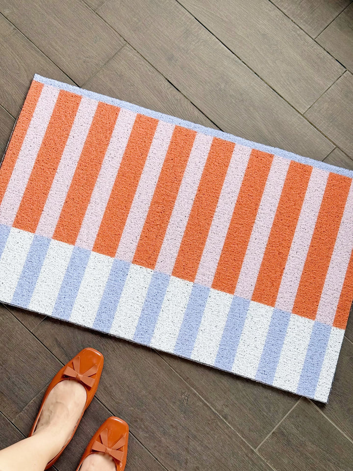 Sunny Stripes Door Mat