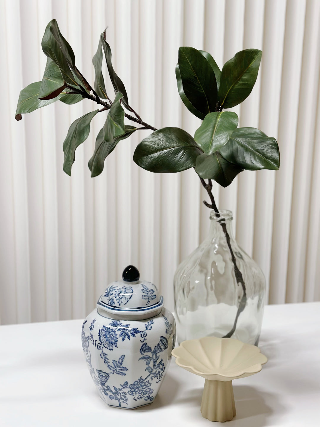 Faux Magnolia Branch 110cm