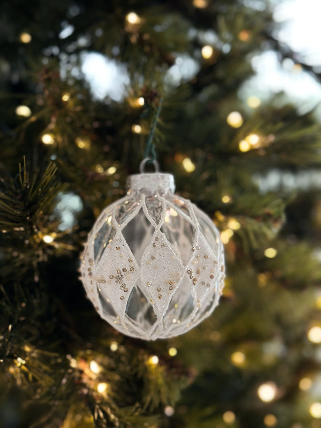 PRE-ORDER (17-23 Oct): Frosted Elegance 8cm Bauble Set (set of 9)