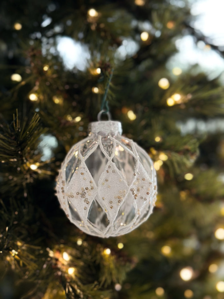 PRE-ORDER (17-23 Oct): Frosted Elegance 8cm Bauble Set (set of 9)