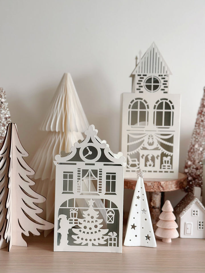 Whimsical Christmas Village Tealight Houses (4 options)