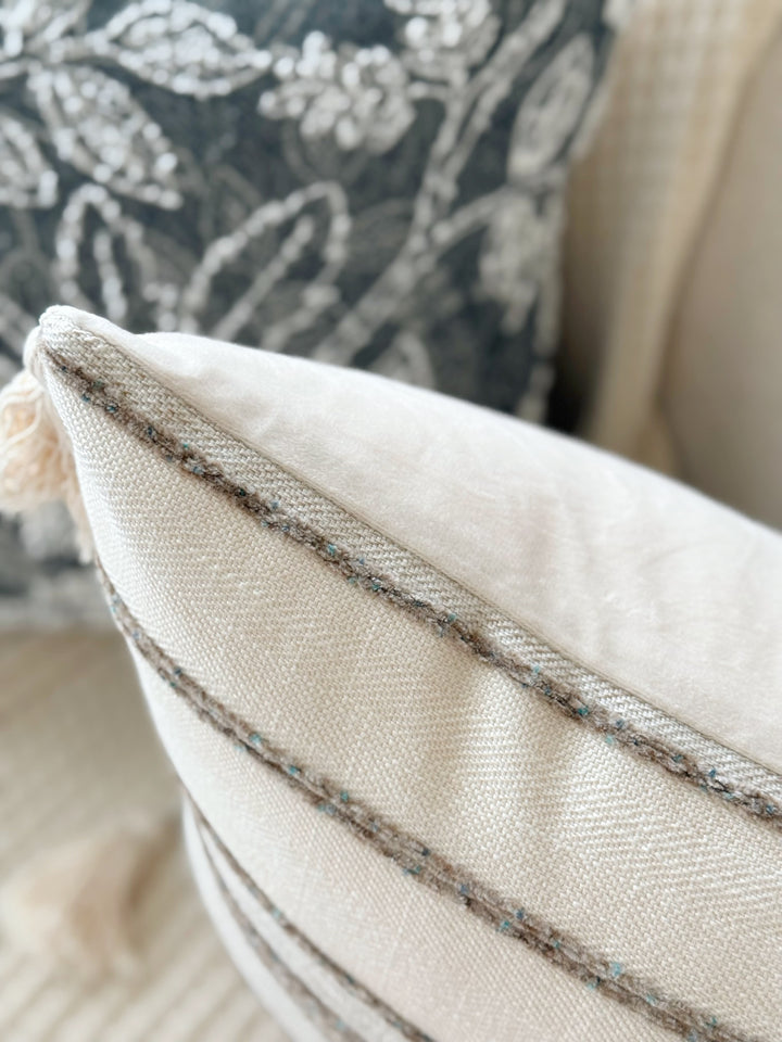 Sandstripe Tassel Cushion Cover