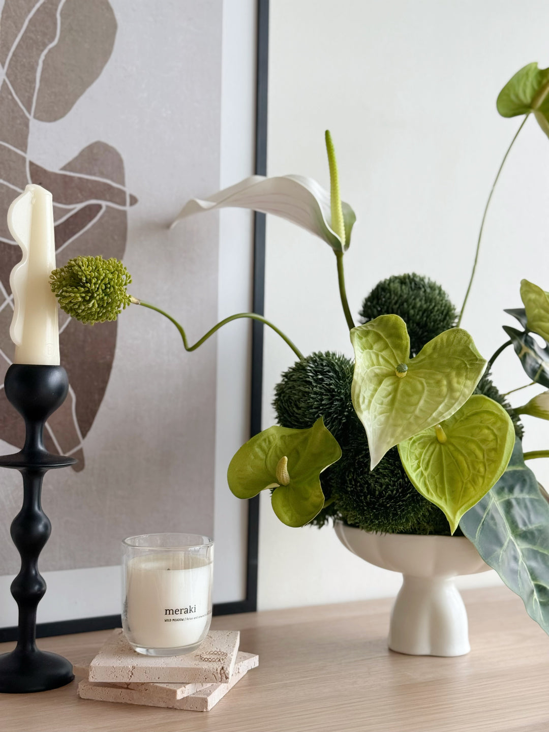 Sculpted Verdure in the Pedestal (1-sided)