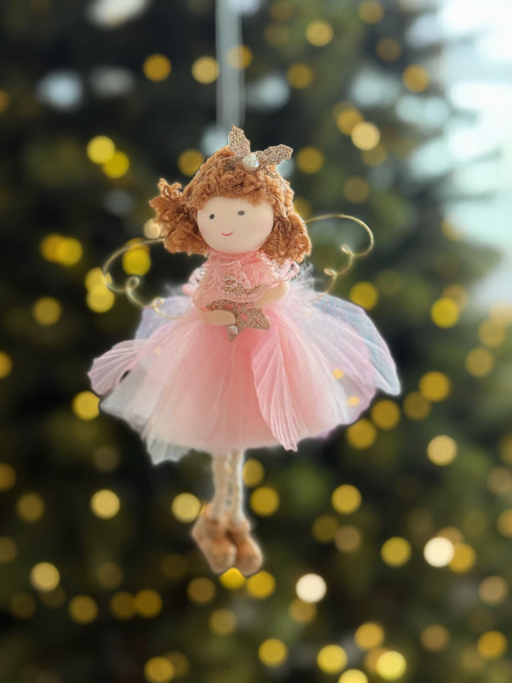 Blush Star Fairy Hanging Ornament