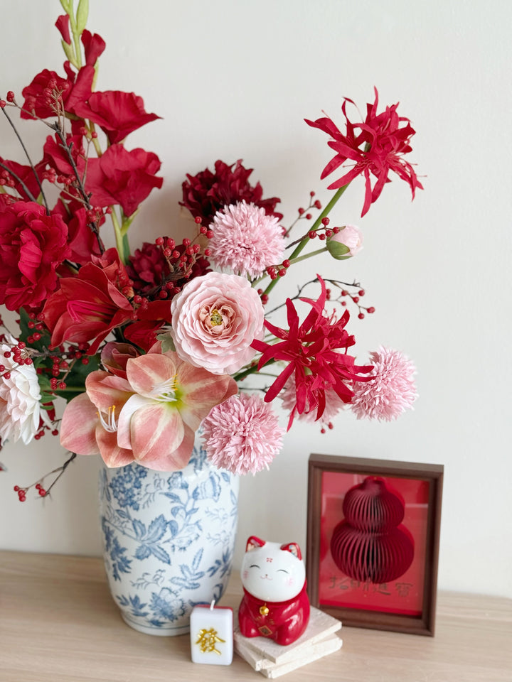 富贵吉祥 Noble Blessings Floral In The Vase (1-sided)