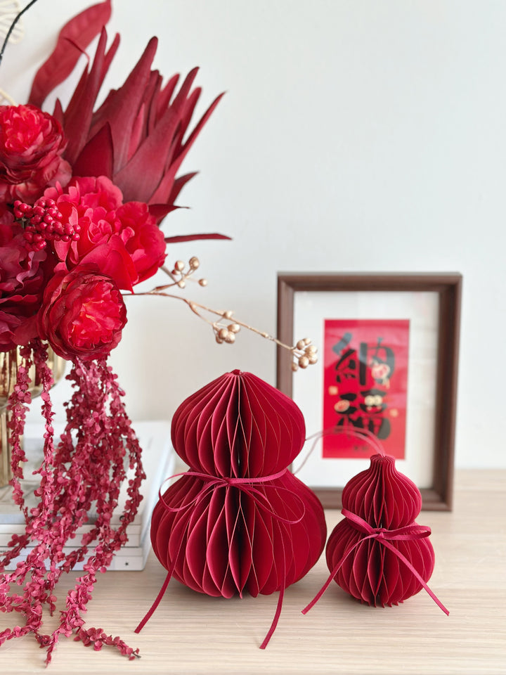 Prosperity Harmony Honeycomb Gourds (set of 2)