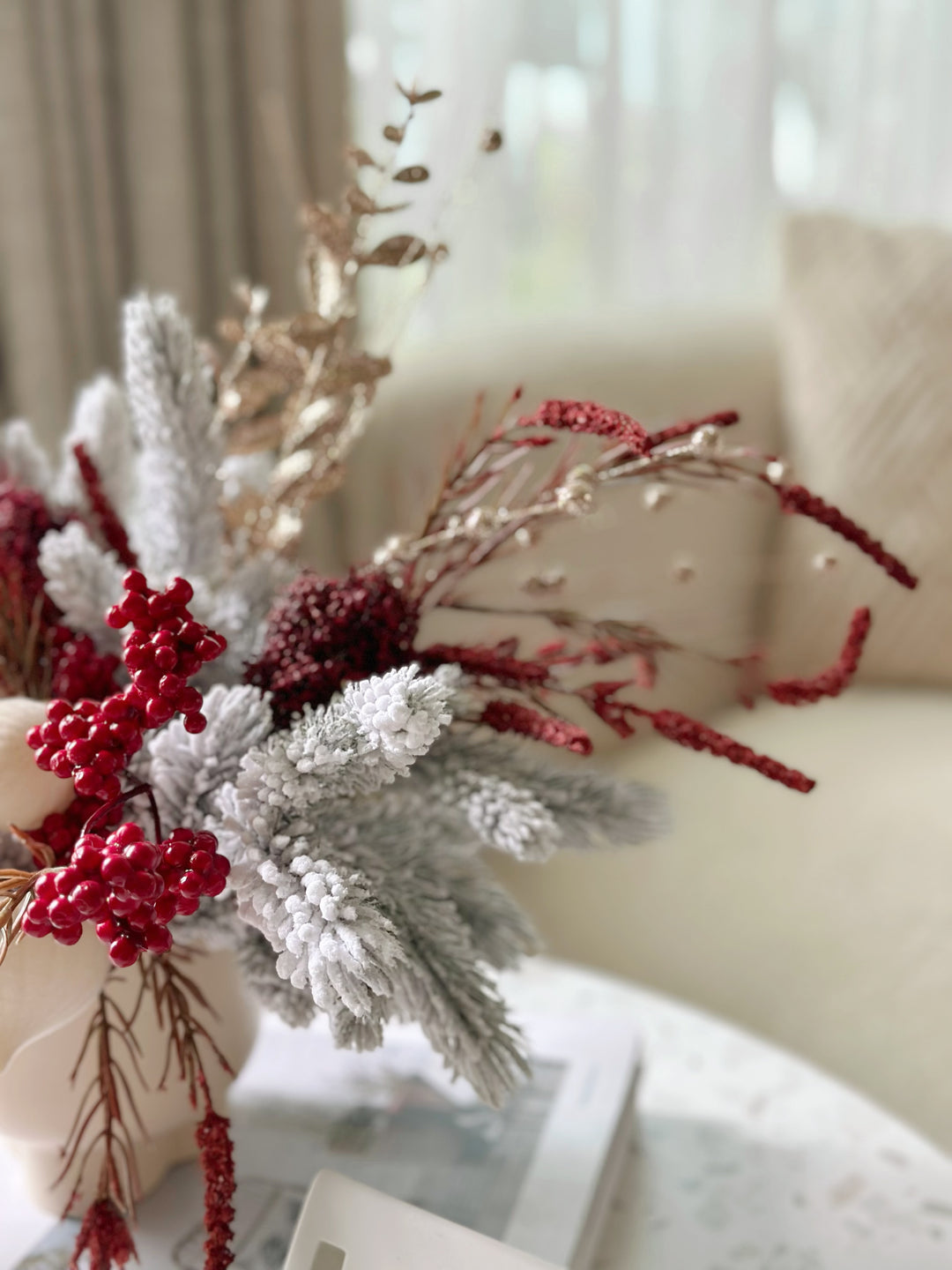 Velvet Frosted Charm in the Pot (1 sided)