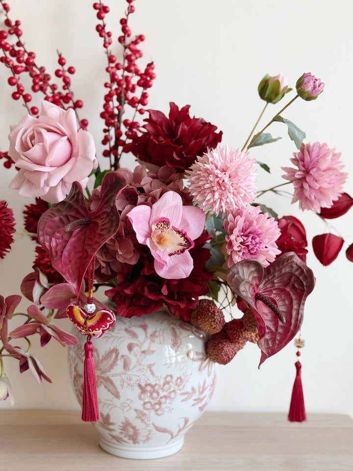 瑞气盈门 Auspicious Welcome Arrangement In The Vase (1-sided)