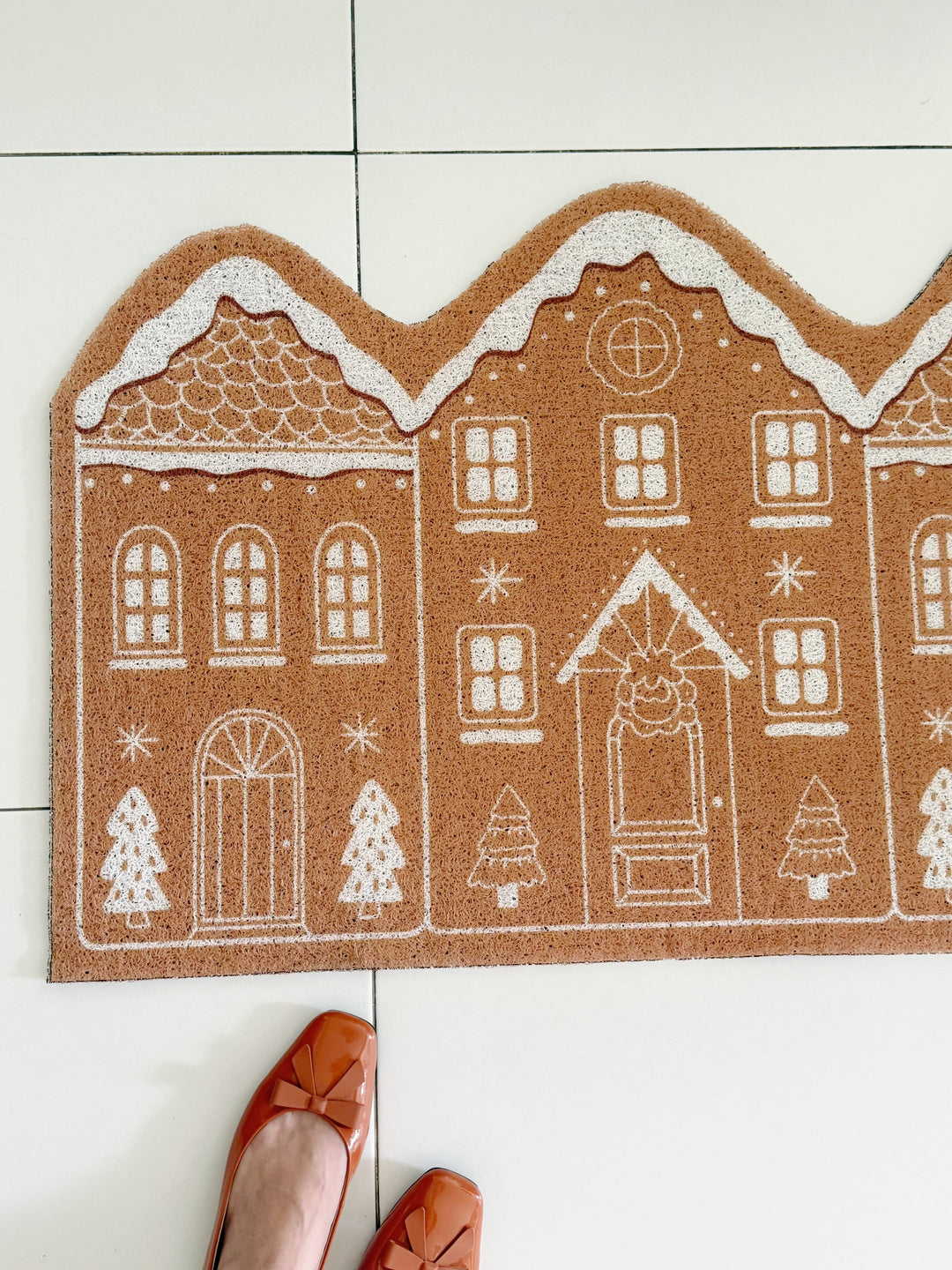 Gingerbread House PVC Doormat