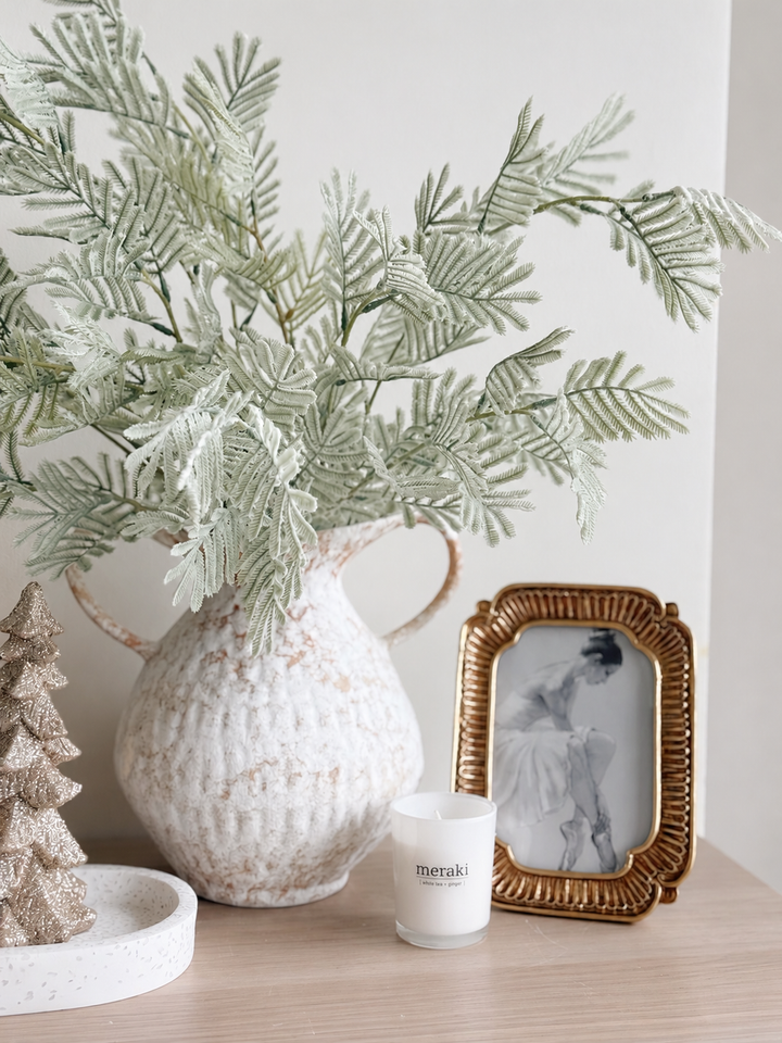 Weathered Ivory Twin-Handle Porcelain Vase (2 options)