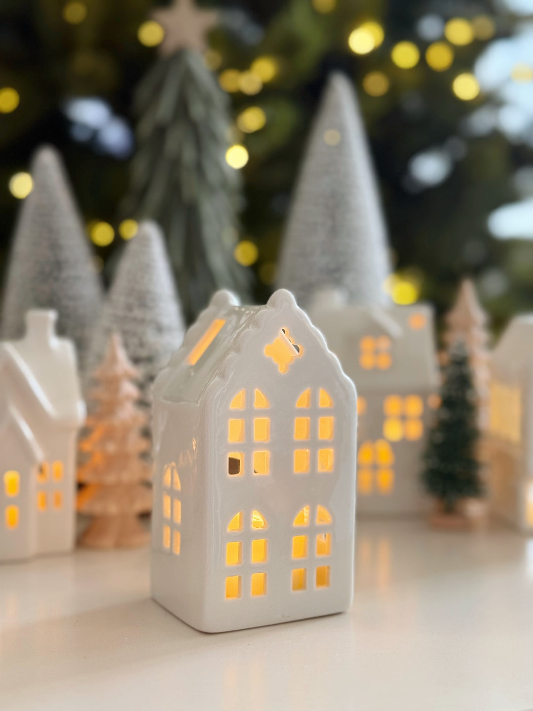 Twinkle Lane Porcelain Tealight House Collection (5 options)