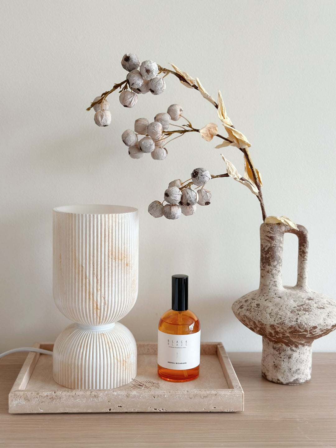 Amber Glow Table Lamp