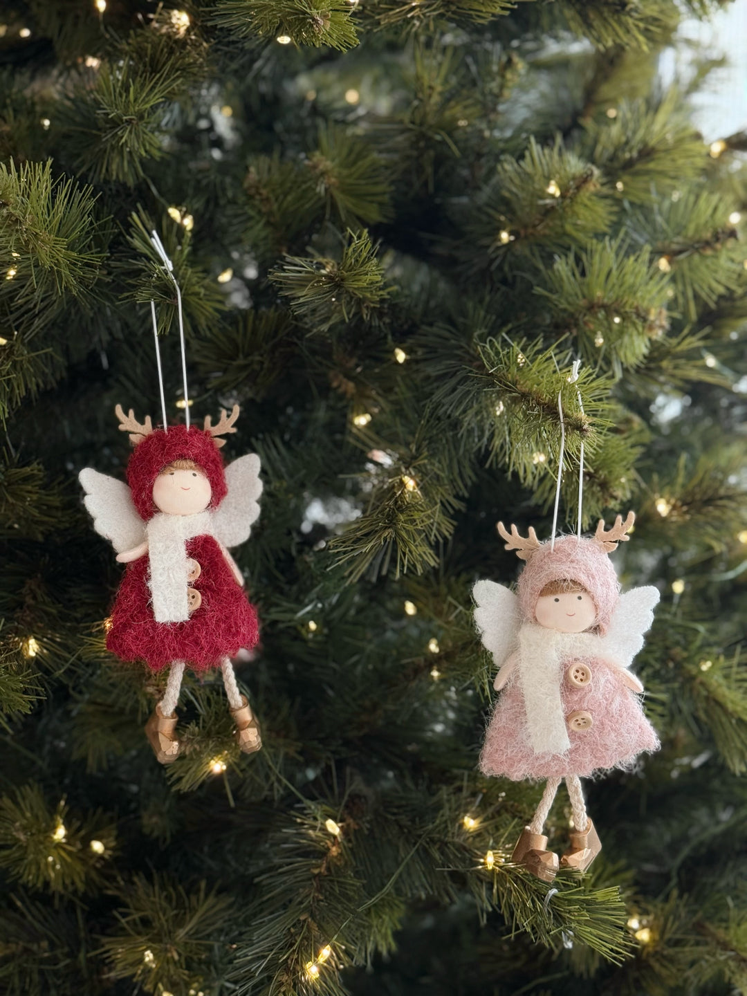 Reindeer Angel Ornament (2 colours)