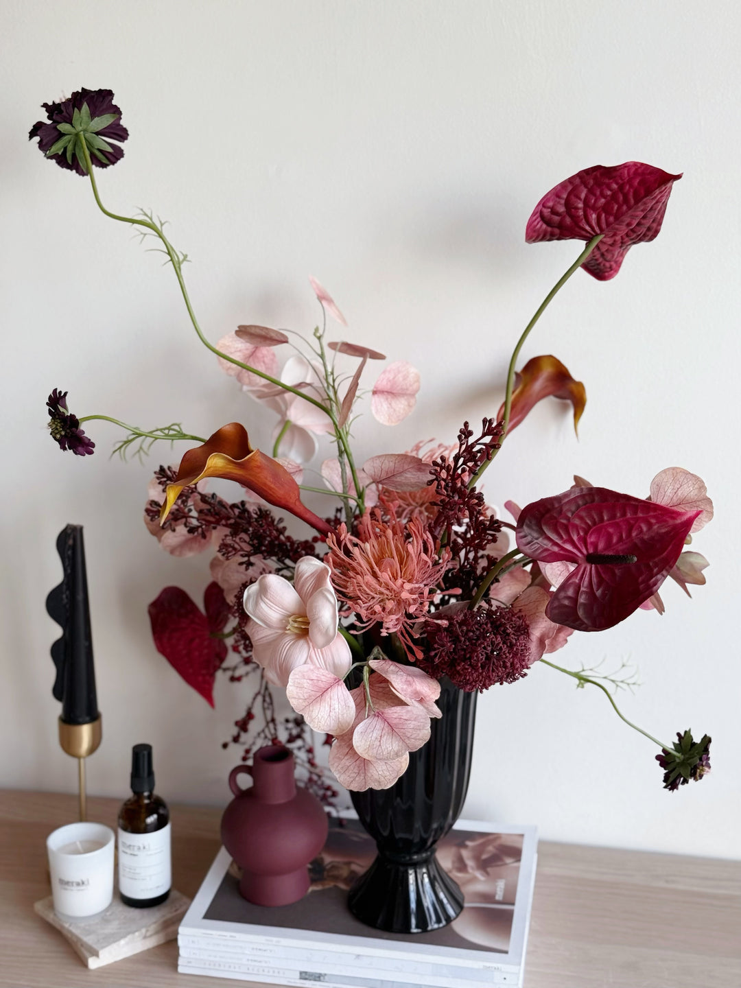 Blush Nocturne Bloom in the Vase (2-Sided)