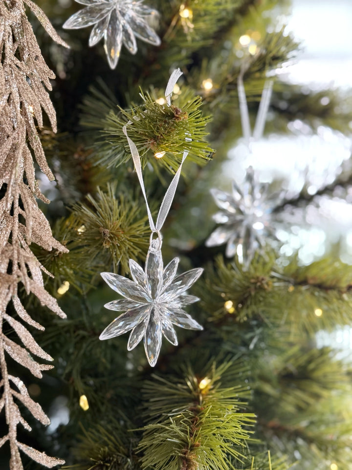 Ice Bloom Snowflake Ornament (Set of 3)
