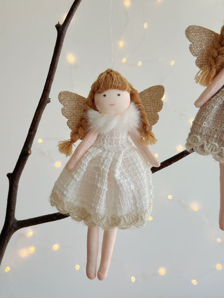 Rustic Angel Charm Ornament (3 colours)