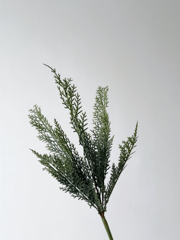 Real-Touch Flat Juniper Cypress Faux Branch